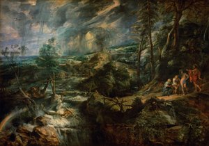 Paysage avec Philémon et Baucis c.1625 - Peter Paul Rubens